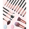Makeup Brushes with Case, 20PCs Travel Makeup Brush Set, Foundation