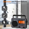 Portable Radio with Best Reception, 4000mAh Rechargeable Digital Radio AM