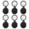 Pack of 6 Mini Pocket Magnifiers Foldable, 10x Small Magnifying