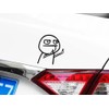 Vmingo Vinil Calcomania Monito Whatsapp Dedo Grosero Divertido Auto Sticker