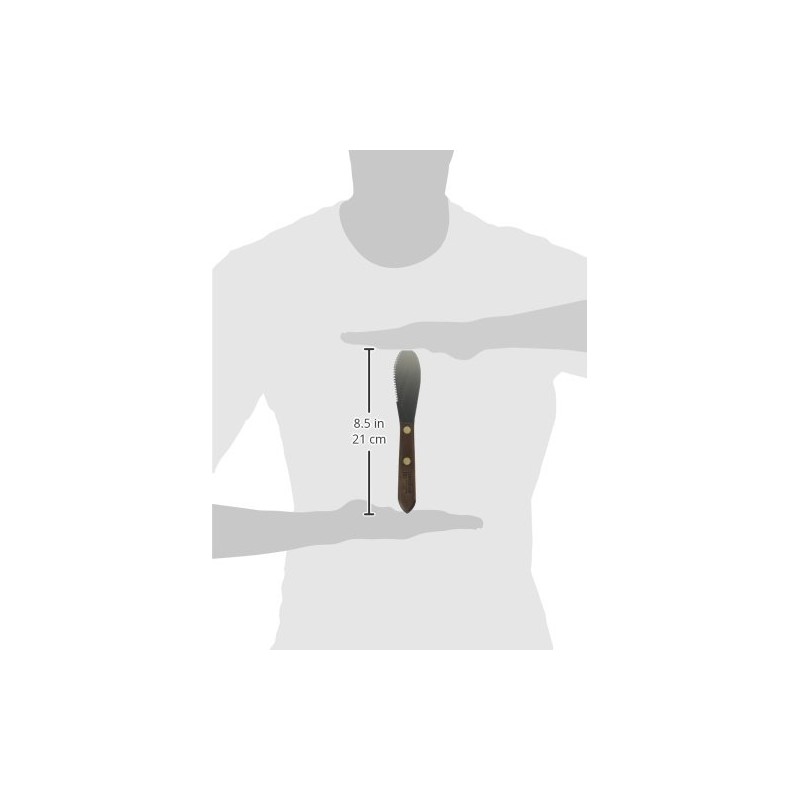 Lamson 3" Sandwich Spreader, Wave Edge with Walnut Handle