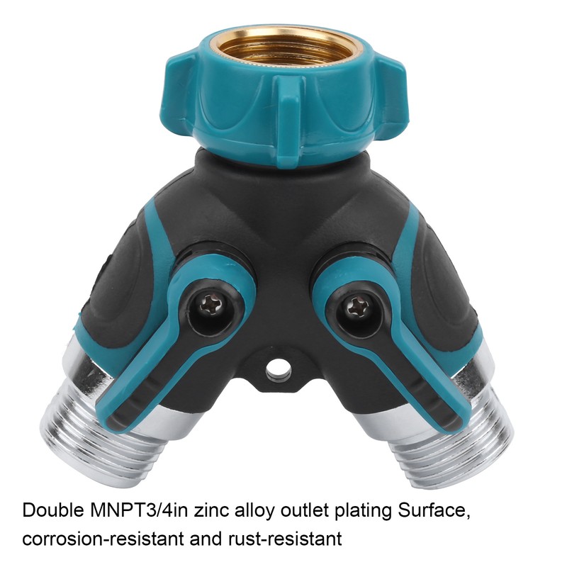 2 Way Y Hose Connector for Garden Water Pipe Splitter