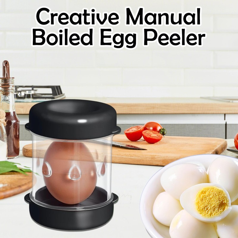 Hard Boiled Egg Peeler Tool, New Creative Manual Boiled Egg