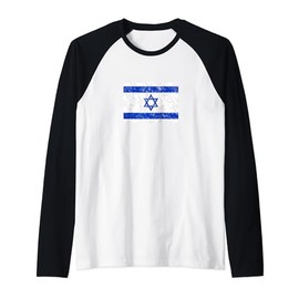Israel flag, star of David, Judaism, support, solidarity Raglan Baseball Tee