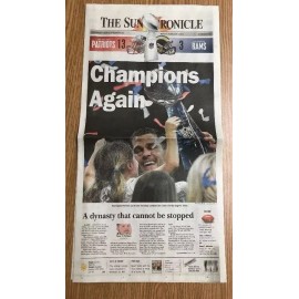 Super Bowl LIII Champions New England Patriots Sun Chronicle “Champions Again”