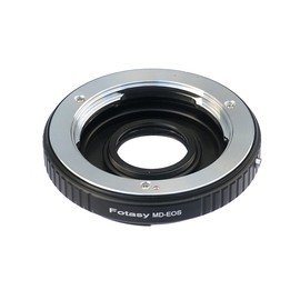 Fotasy Minolta MD Lens to Canon Adapter, MD to Canon Adapter, Infinity Focus, Compatible with Canon DSLR 5D IV III II 1Ds 1D Series 7D II 7D 80D 70D 60D 50D 1300D 1200D 1100D 1000D 760D 750D 700D 650D