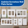 Aadniee Screwless Blank Wall Plates, 1-Gang Child Safe No Device