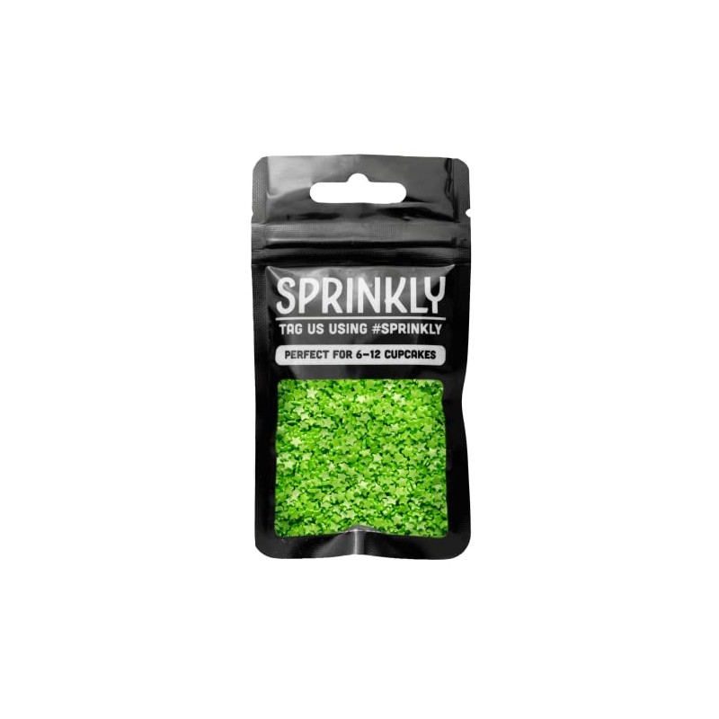 SPRINKLY - Glimmer Stars - Green (Mini) - 25g