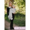 Baby Sling and Ring Sling 100% Cotton Muslin Infant Carrier,
