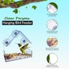 1Above Acrylic Clear House Shape Design Window Bird Feeder Clear