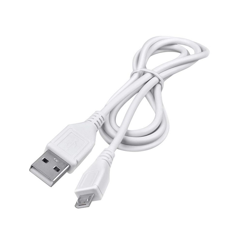 ABLEGRID 5ft White Micro USB Cable Laptop PC Data Sync
