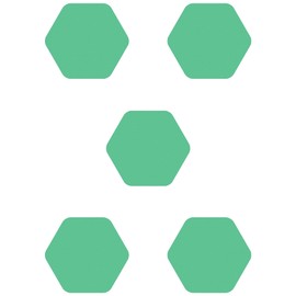 Kahuna Grip Bathtub Bath and Shower 5¼" Hexagon Non-Slip Traction Treads (Green)