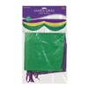 Mardi Gras Fabric Bunting (golden-yellow, green, purple) Party Accessory (1
