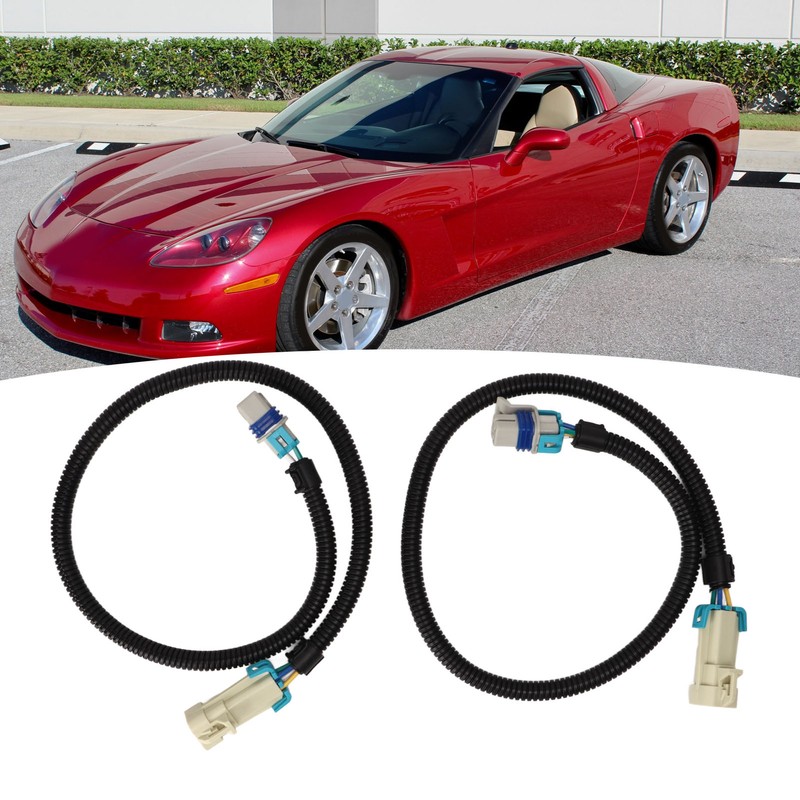 2Pcs 24in O2 Sensor Header Extension Wire Harness Replacement for