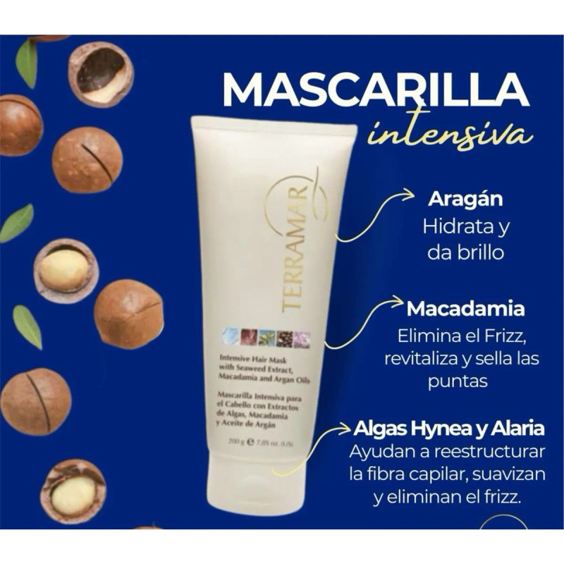 Set Capilar Terramar Óleo 98ml, Serum Termal Y Mascarilla
