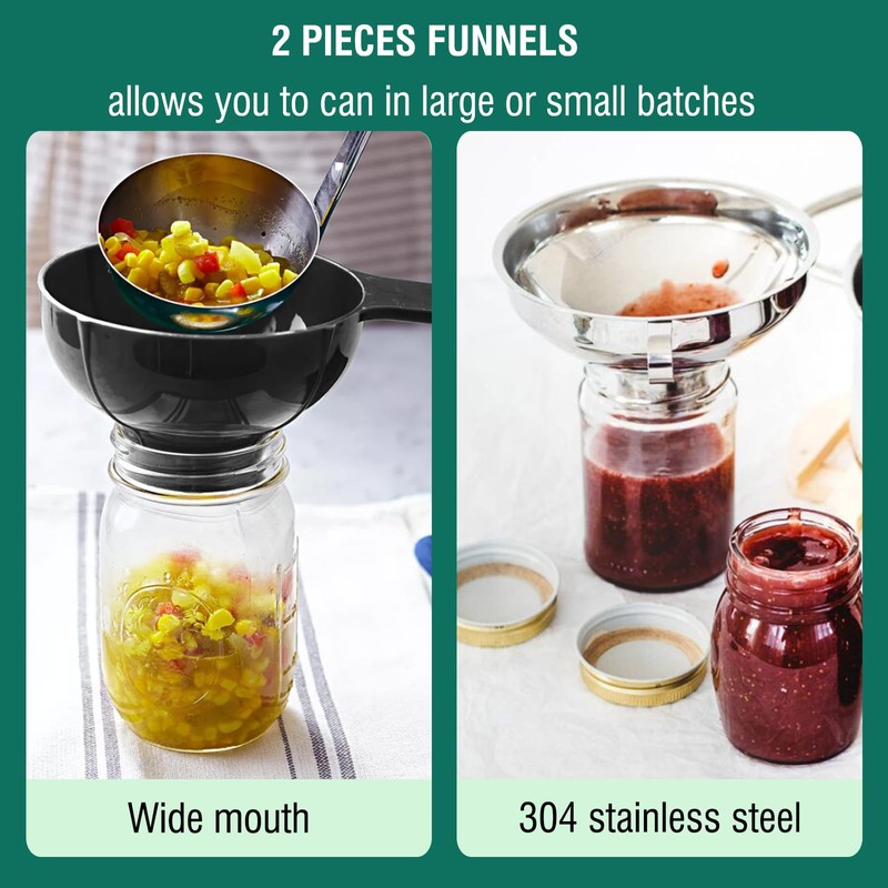 LEONICE Canning Supplies Starter Kit,Water Bath Canning Pot with Rack