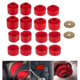 6-116 Body Mount Bushings Kit Fits for Ford Explorer Sport Trac 2001-2005 2WD 4WD, Replacement 18pcs Polyurethane Bushings