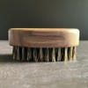 100% Boar Bristle Travel Beard Brush for Men – Black