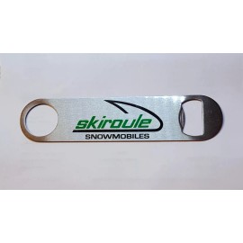 Unbranded New Stainless Steel Bottle Opener with Vintage Skiroule Snowmobiles Logo