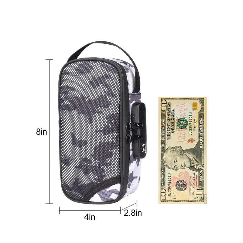 FIREDOG Smell Proof Bag with Lock, Carbon Lined Odor Proof