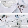 LAZZARO King Size Duvet Cover Sets, Non-Iron King Size Duvet