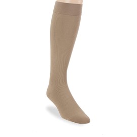Men's Knee-High Ribbed Compression Socks X-Large, Khaki