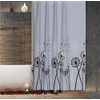 Tropik Home Dandelion Fabric Shower Curtain, Wide or Narrow Available