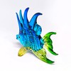 ZOOCRAFT Handcrafted Blue Glass Fish Figurine Exquisite Hand Blown Aquarium