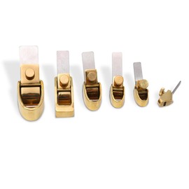 ModouString Brass Mini Planes,violin thumb plane,finger planes with Steel Blade for Guitar Violin Making Tools