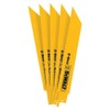 DEWALT Reciprocating Saw Blades, Straight Back, Bi-Metal, 6-Inch 24 TPI,