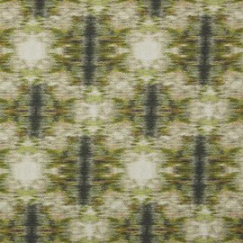 Kt KILOtela - Digital Printed Canvas Fabric – Half Panama 100% Organic Cotton, Oeko-Tex Standard 100 – 100 cm Length x 280 cm Width | Geometric Surf – Green ─ 1 Metre