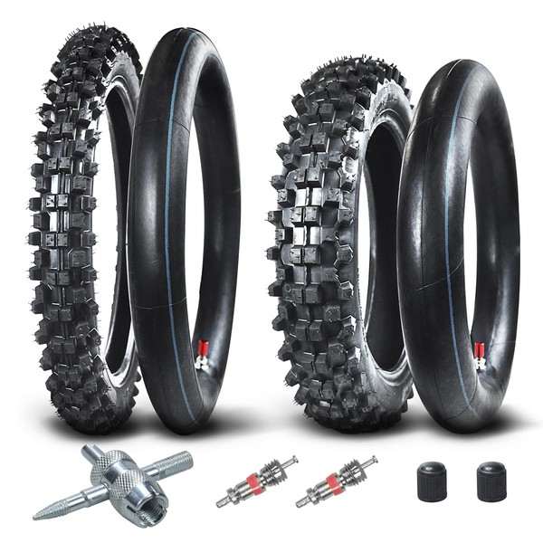 HOLATO Rear 80/100-12 3.00-12 Front 60/100-14 2.50-14 Tire and Inner