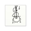 CafePress Palo Plays The Cello Square Sticker 3 X 3