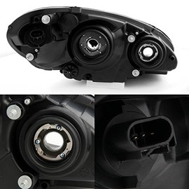 AKKON - For Chrysler PT Cruiser OE Replacement Chrome Bezel Headlights Driver/Passenger Head Lamps Pair New