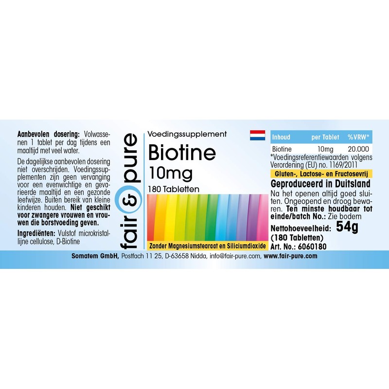 Fair & Pure® - Biotin Tablets - 10 mg -