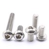 30 Pcs M5-0.8x30mm Button Head Socket Cap Screws, Stainless Steel