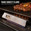 2-Pack Stainless Steel 15-Inch Grill Heat Tents for Gas Grill