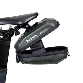 VERTAST Saddle Bag Tool for Bicycle Storage Bag One-Handed Operation Refelction Strips Easy Installation (Army Green)