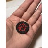 Anarchy MINI Iron-On/Sew-On Embroidered Patch Cobweb Patch