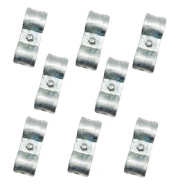 1-3/8" Chain Link Fence Panel Clamps, Galvanized Fence Dog Kennel Saddle Clamps, 8pcs for 32mm Pipe Panel Frames