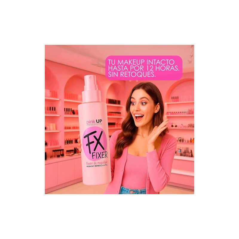 Pink Up Fx Fixer Sella y Prolonga el Maquillaje hasta