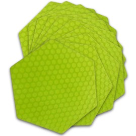Rokia R Surfboard Traction Pad 10 PCS Silica Gel Anti-Slip Pad for Surfboard,Longboard,Skim Board, Green…