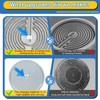Upgraded 316555800 W10823692 9"/6" Dual Radiant Surface Element Compatible with