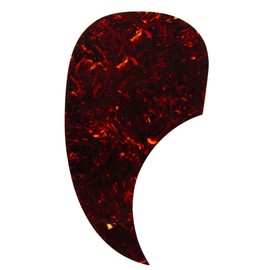 IKN Self Adhesive Acoustic Guitar Pickguard Comma Shape Pick Guards for Folk Acoustic Guitar(Brown Tortoise)