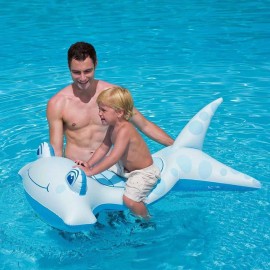Bestway Hammerhead Ride-On Inflatable Shark Float Raft Rider Ocean Animals Swimming 45in