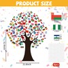 World Flags Tree Bulletin Board Decorations International Flag Tree Paper