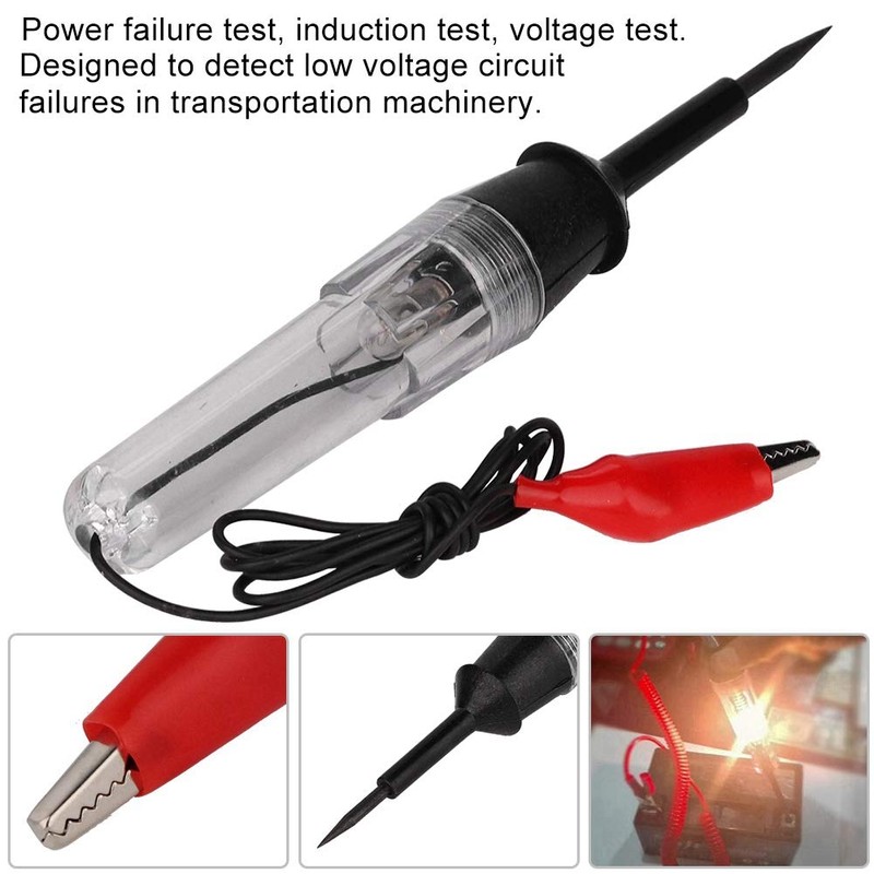 Yctze 6-12-24V Car Test Pen, PVC Plastic Car Test Pen