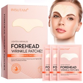 Insutam Forehead Wrinkle Patches for Anti-wrinkles: Overnight Face Wrinkles Patches to Lift Smile Lines for Women (ROSE GOLD)