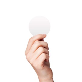White Circle Dot Stickers 200 pcs - Small Round Dots Decals from 1 to 7 inch - Blank Mini Circular Sticky Circles Sticker
