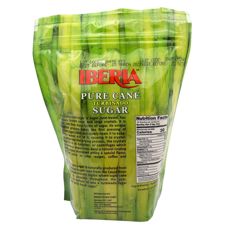 Iberia Turbinado Sugar 1 lb. (Pack of 12)